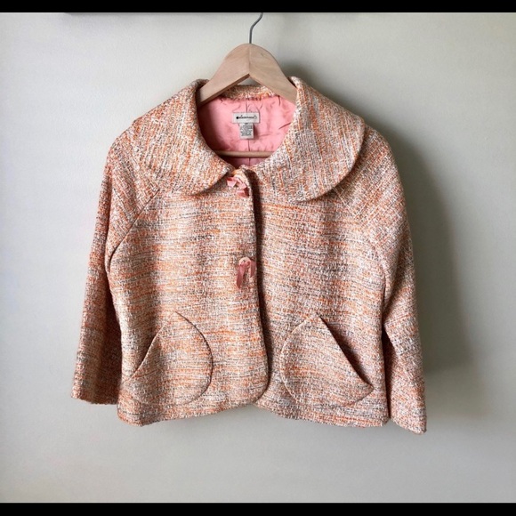 Anthropologie Jackets & Blazers - ANTHROPOLOGIE ELEVENSES TWEED CROPPED JACKET